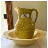 Large Pitcher & Bowl