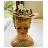 Vintage China Lady Head Vase
