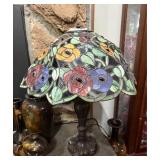 Contemporary Leaded Glass Table Lamp