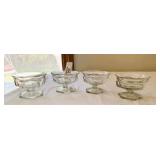 Set of 4 Sherbet / Sundae Glasses