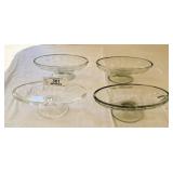 Set of 4 Banana Boat Dishes
