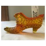 Hobnail Milk Glass Shoe