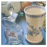 Staffordshire Vase & Cruet