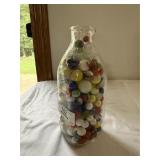 Meadow Gold Milk Bottle with Marbles