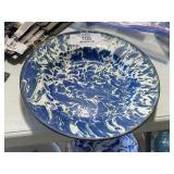 Granite Ware Blue / White Bowl