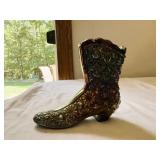 Fenton Art Glass Shoe