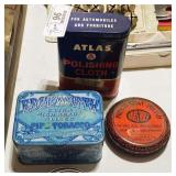 3 Advertising Tins