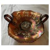 Carnival Glass Nappy Dish