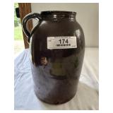 Antique Stoneware Handled Jar Crock
