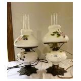 Pair of Hand Painted Table Lamps