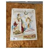 Contemporary Indianapolis Brewing Co. Metal Sign