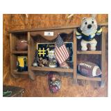 Pittsburg Steeler Memorabilia & Shelf