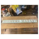 Wood "Farmers Market" Sign
