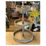 3 Tiered Wood Tidbit Tray