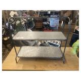 Metal Double Shelf Display