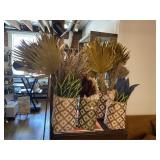 Lot of 5 Baskets & Assorted Floral Items