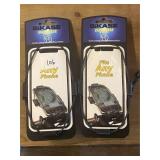Pair of Bikase Elasto Kase Phone Holders