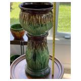 Vintage McCoy Jardiniere & Pedestal