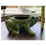 Art Pottery Frog Planter