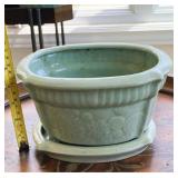 Pottery Planter & Under Plate