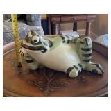 Vintage Reclining Frog McCoy Planter