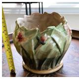 Ceramic Floral Decorated Planter