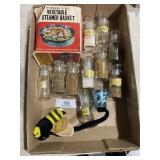 Vintage Glass Spice Jars & Misc.
