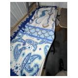 Ruffled Edged Blue Blanket