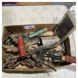 Flat of Tools & Chain