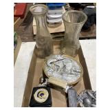 Bass Trophy's & Glass Vases