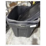 Three 20 Gallon Totes & Lids
