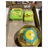 Flat of Vintage Toys