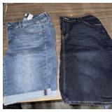 2 Pair Women's Jean Shorts