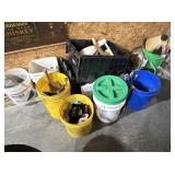 Dealer Lot of Buckets, Totes & Contents