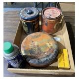Flat of Advertisement Tins