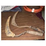 2 Vintage Sickles
