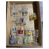 Flat of Shot Glasses