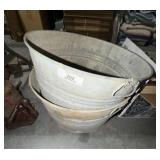 2 Galvanized Pail Buckets