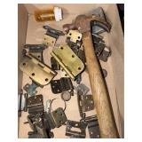 Flat of Cabinet Hinges & Hammer