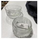 Crystal Bowl & Ashtray