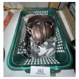 Lot of Power Cords & Headphones
