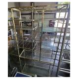 Multi Tier Metal-Glass Shelf