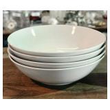 Glazed Porcelain 4 Piece Serving Bowls