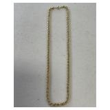 Gold Tone Rope Necklace