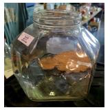 Large Vintage Glass Drug Store Jar