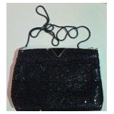 Black Metal Mesh Purse
