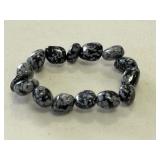 Snowflake Obsidian Gemstone Bracelet