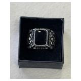 Men's Black Onyx Ring