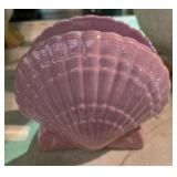 Vintage Seashell Ceramic Napkin Holder
