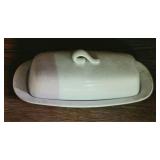 Glazed Porcelain Butterdish